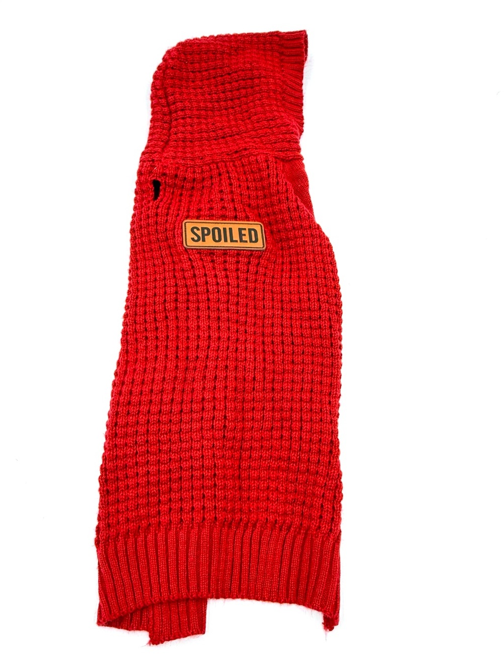 Vibrant Life Spoiled Red Knit Pet Sweater Size Medium (MSC0001)